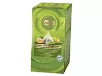 Een Thee Lipton Exclusive groene thee mandarijn sinaasappel 25 pramidezakjesx2gr koop je bij Totaal Kantoor Goeree
