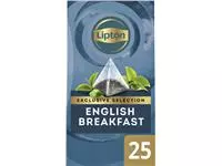Een Thee Lipton Exclusive English breakfast 25x2gr koop je bij Kantoorvakhandel van der Heijde