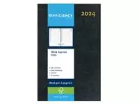 Buy your Agenda 2025 Ryam Efficiency Baladek 7dagen/2pagina's zwart at QuickOffice BV