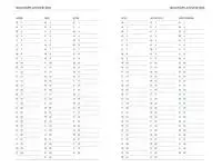 Agenda 2025 Ryam Memoplan 7 Mundior 7dagen/2pagina's bordeaux