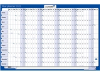 Een Jaarplanner 2025 Legamaster 90x60cm horizontaal gelamineerd en oprolbaar Engelstalig koop je bij QuickOffice BV