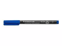 Een Viltstift Staedtler Lumocolor 318 permanent F blauw koop je bij Goedkope Kantoorbenodigdheden