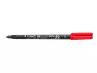 Een Viltstift Staedtler Lumocolor 317 permanent M rood koop je bij EconOffice