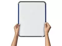 Een Whiteboard Nobo Slim Line 28x36cm wit koop je bij Van Leeuwen Boeken- en kantoorartikelen