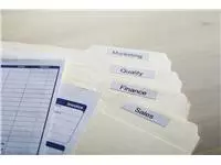 Een Etiket Dymo LabelWriter naamkaart hangmap 12x50mm 1 rol á 220 stuks wit koop je bij EconOffice