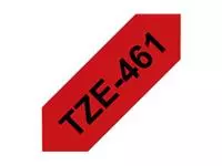 Labeltape Brother P-touch TZE-461 36mm zwart op rood