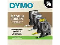 Een Labeltape Dymo LabelManager D1 polyester 12mm zwart op transparant koop je bij L&N Partners voor Partners B.V.