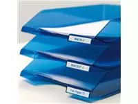 Een Labeltape Dymo LabelManager D1 polyester 12mm blauw op wit koop je bij KantoorProfi België BV