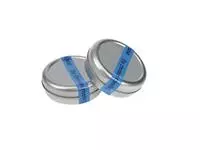 Een Labeltape Dymo LabelManager D1 polyester 19mm zwart op blauw koop je bij Goedkope Kantoorbenodigdheden