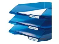Een Labeltape Dymo LabelManager D1 polyester 9mm blauw op wit koop je bij KantoorProfi België BV