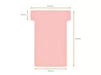Een Planbord T-kaart Nobo nr 2 48mm roze koop je bij Van Leeuwen Boeken- en kantoorartikelen