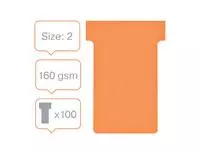 Een Planbord T-kaart Nobo nr 2 48mm oranje koop je bij KantoorProfi België BV