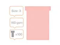 Een Planbord T-kaart Nobo nr 3 80mm roze koop je bij KantoorProfi België BV
