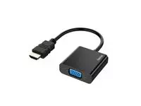 Een Adapter Hama HDMI-VGA zwart koop je bij Van Leeuwen Boeken- en kantoorartikelen