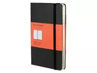 Een Adresboek Moleskine pocket 90x140mm hard cover zwart koop je bij Totaal Kantoor Goeree