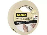 Een Afplaktape Scotch Classic 24mmx50m beige koop je bij EconOffice