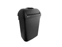 Een Afvalbak BlackSatino hygienebox 8L zwart 332170 koop je bij Van Leeuwen Boeken- en kantoorartikelen