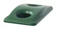 Een Deksel Rubbermaid Slim Jim Vented inwerpopening voor flesjes en blikjes groen koop je bij EconOffice