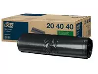 Een Afvalzak Tork B3 33x40cm 5 liter zwart rol à 50 stuks 204040 koop je bij Kantoorvakhandel van der Heijde