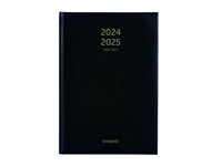 Een Agenda 2024 2025 Brepols Bretime Lima 16maanden 7dagen/2pagina&#39;s zwart koop je bij NiceSupplies.nl