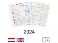 Agendavulling 2025 Kalpa Pocket bloemen 7dagen/2pagina&#39;s