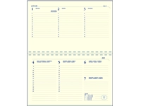 Agendavulling 2025 Ryam Memoplan 7 Compact 7 dagen/2pagina&#39;s landscape creme