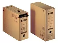 Een Archiefdoos met deksel Leitz Premium 120x275x325mm natuurbruin koop je bij Kantoorvakhandel van der Heijde