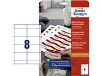 Een Badgekaart Avery L4728-20 60x90mm microperforatie koop je bij Kantoorvakhandel van der Heijde