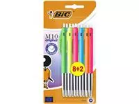 Een Balpen Bic M10 Colors Limited Edition medium assorti 8+2 gratis koop je bij EconOffice