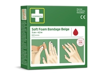 Een Bandage Cederroth Soft Foam 3cmx4,5m beige koop je bij Buro De Peuter BV