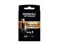 Een Batterij Duracell Optimum 100% 5xAAA koop je bij KantoorProfi België BV