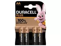 Een Batterij Duracell Plus 4xAA koop je bij Van Leeuwen Boeken- en kantoorartikelen