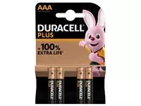 Een Batterij Duracell Plus 4xAAA koop je bij Totaal Kantoor Goeree