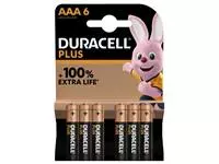 Een Batterij Duracell Plus 6xAAA koop je bij Goedkope Kantoorbenodigdheden