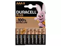 Een Batterij Duracell Plus 8xAAA koop je bij Kantoorvakhandel van der Heijde