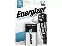 Een Batterij Energizer Max Plus 1x9v alkaline koop je bij Totaal Kantoor Goeree
