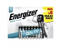 Een Batterij Energizer Max Plus 8xAAA alkaline koop je bij Kantoorvakhandel van der Heijde