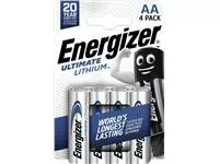 Batterij Energizer Ultimate Lithium 4xAA