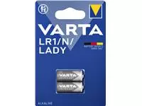Een Batterij Varta LR1/N/Lady alkaline blister à 2stuk koop je bij Kantoorvakhandel van der Heijde