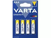 Een Batterij Varta Energy 4xAAA koop je bij Kantoorvakhandel van der Heijde
