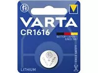 Batterij Varta knoopcel CR1616 lithium blister à 1stuk