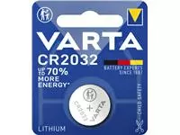 Een Batterij Varta knoopcel CR2032 lithium blister à 1stuk koop je bij Kantoorvakhandel van der Heijde