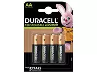 Een Batterij oplaadbaar Duracell 4xAA 2500mAh Ultra koop je bij Van Leeuwen Boeken- en kantoorartikelen