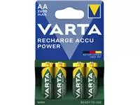 Een Batterij oplaadbaar Varta 4xAA 2600mAh ready2use koop je bij Van Leeuwen Boeken- en kantoorartikelen