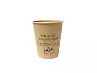 Een Beker IEZZY coffee-to-go 237ml karton 50 stuks koop je bij Van Leeuwen Boeken- en kantoorartikelen