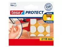 Beschermvilt tesa® Protect anti-kras Ø18mm wit 12 stuks