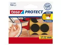 Beschermvilt tesa® Protect anti-kras Ø22mm bruin 12 stuks