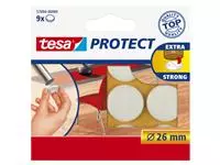 Beschermvilt tesa® Protect anti-kras Ø26mm wit 12 stuks