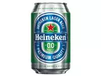 Een Bier Heineken 0.0% blik 330ml koop je bij Totaal Kantoor Goeree