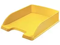 Een Brievenbak Leitz Plus standaard A4 geel koop je bij Goedkope Kantoorbenodigdheden